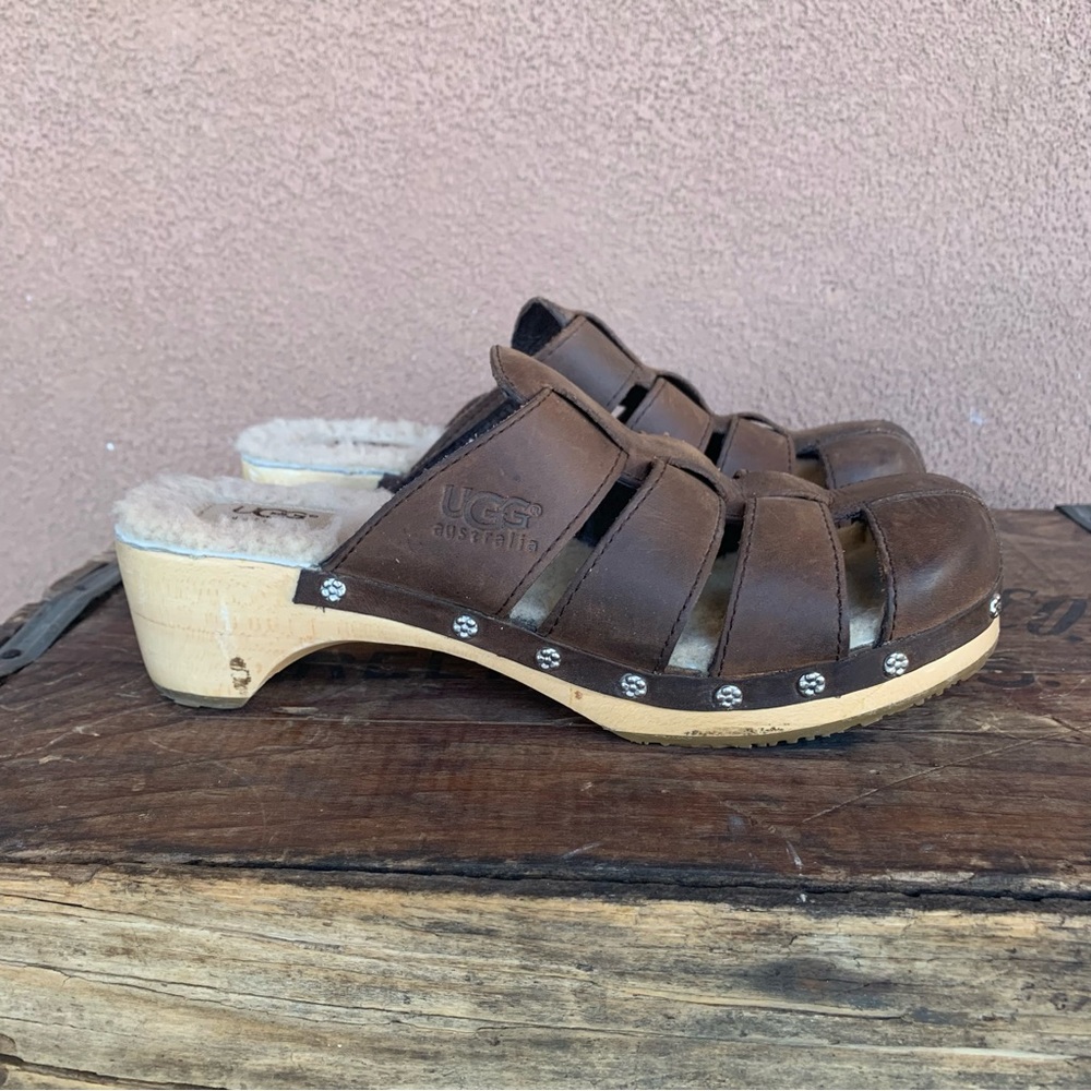 UGG Fisherman Sherpa Lined Clog